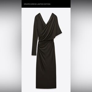 Zara limited addition dark khaki Dress
